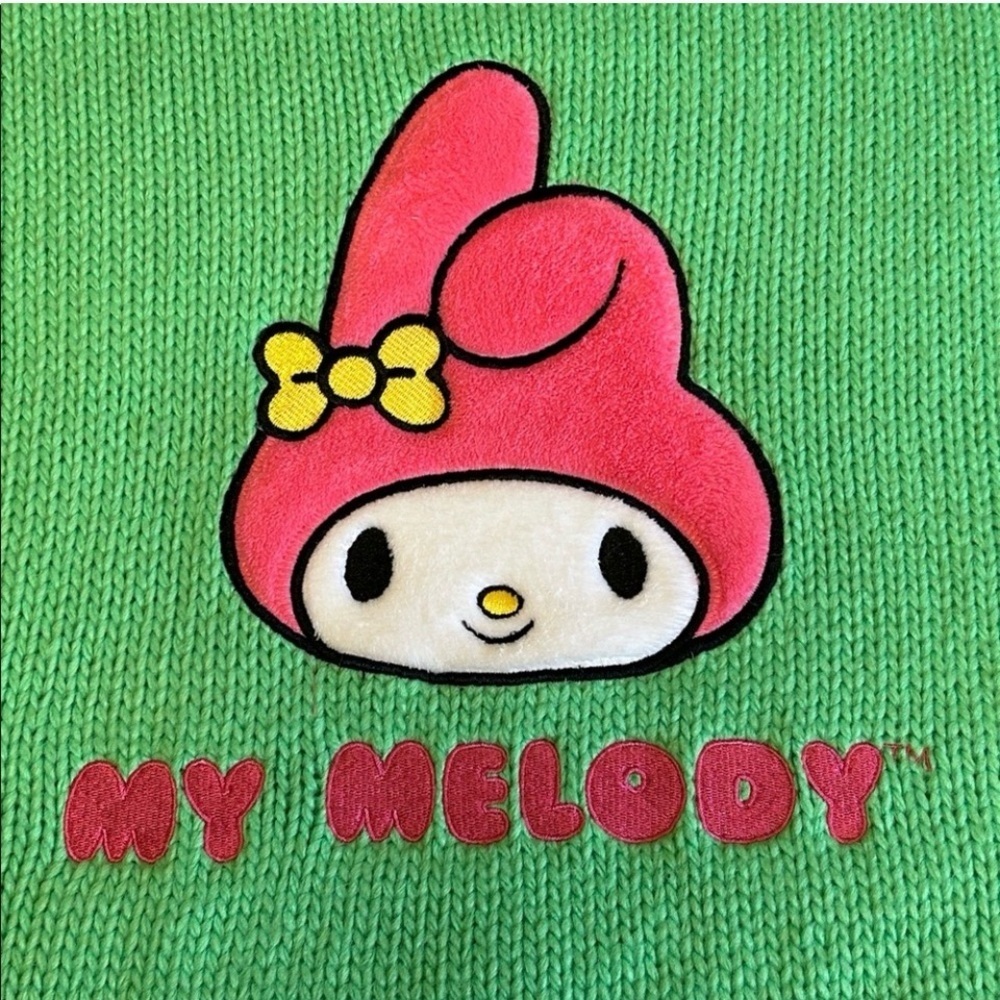 Hello Kitty & Friends “My Melody” x Forever 21 Knit Green Sweater size Small - Picture 9 of 14
